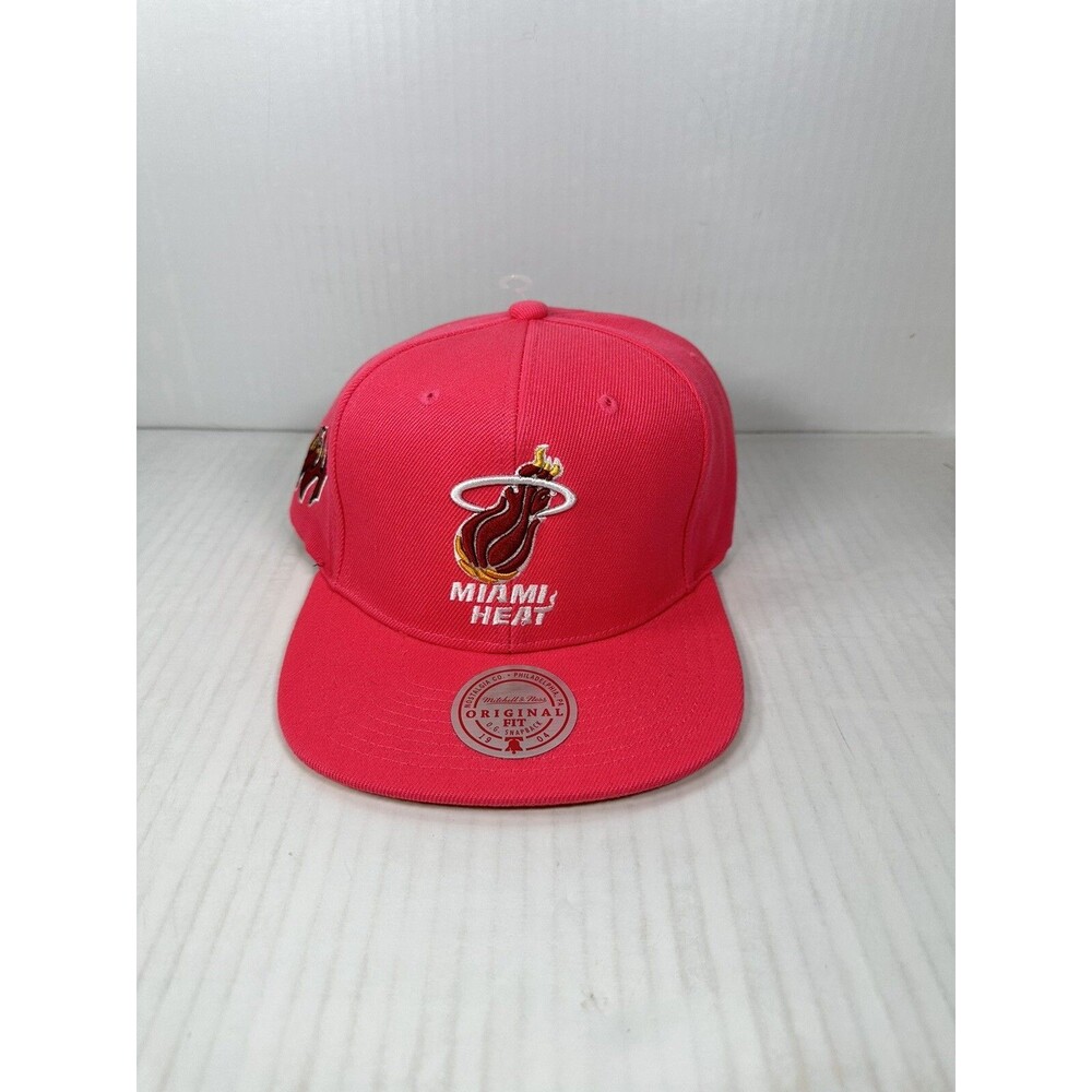 Mitchell & Ness Miami Heat Snapback Adjustable Hat Cap NBA BRAND NEW OSFA